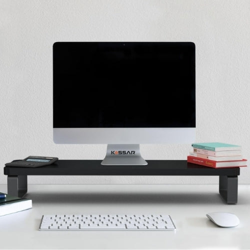 Kassar Monitor Stand Riser for Desk, White and Black Desktop Organizer, Computer Screen Holder with Storage Space (Copy)