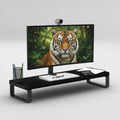Kassar Monitor Stand Riser for Desk, White and Black Desktop Organizer, Computer Screen Holder with Storage Space (Copy)