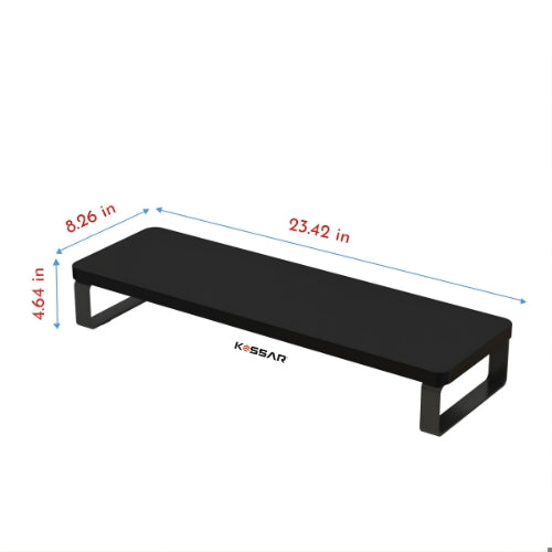 Kassar Monitor Stand Riser for Desk, White and Black Desktop Organizer, Computer Screen Holder with Storage Space (Copy)